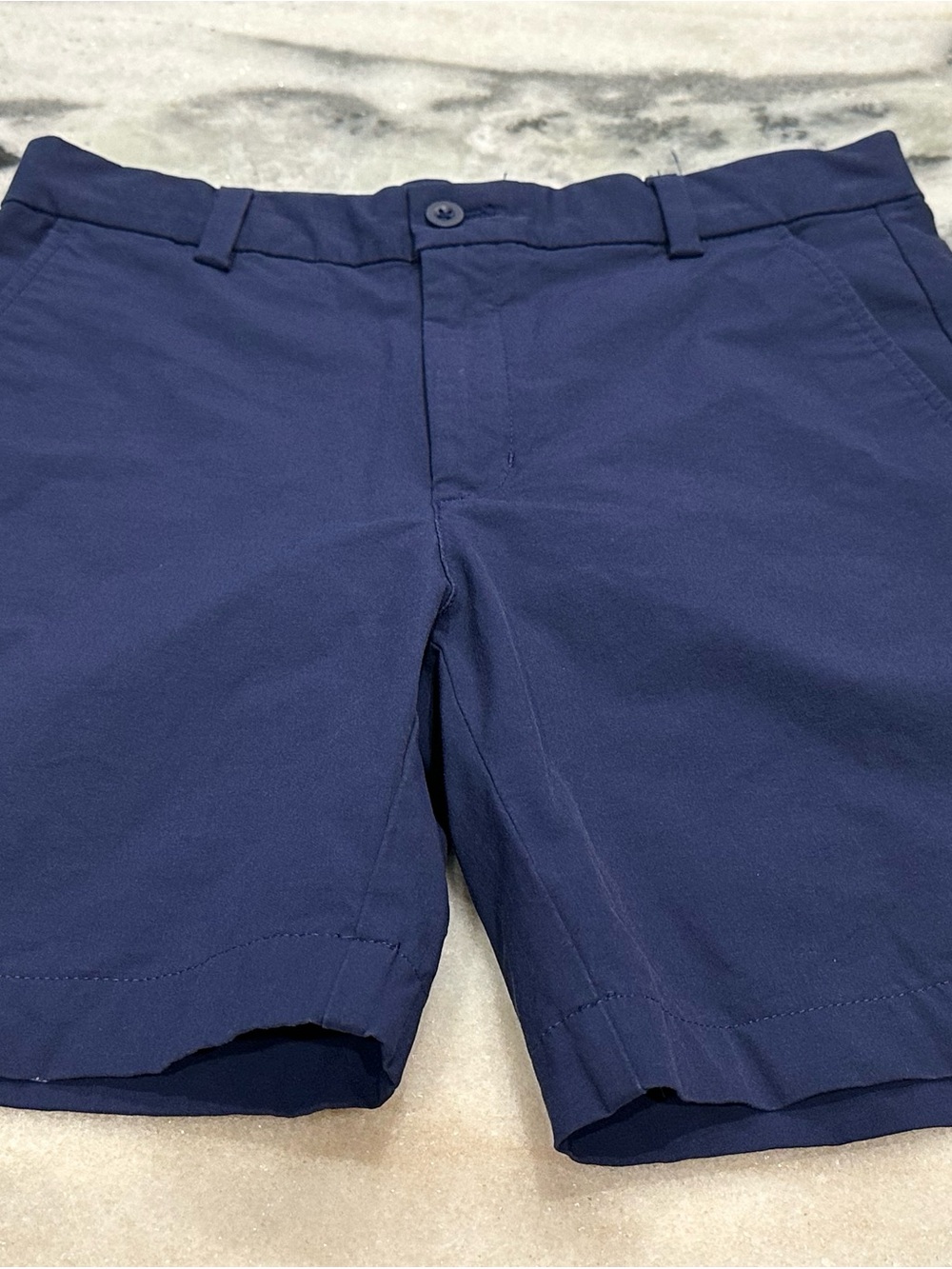 Vineyard Vines Boy's Navy Flat-Front Performance Shorts